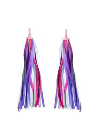 Resim Shineyee Çocuk Bisikleti Süs Bandı - Pembe Mor Renkli, Bisiklet, Scooter Ve Trikot İçin Dekoratif Tassel, Eğlence Ve Güzellik Katıyor Kırmızı 