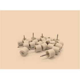 Resim MADE Çivili raf pimi 100'lü poşet Krem rengi 