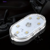 Resim Zeki dokunmatik USB gece lambası, LED çok renkli yüksek parlaklık otomatik iç mekan tavan ışığı parmak dokunmatik sensörlü mini LED okuma lambası araç USB şarj 