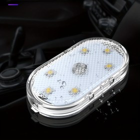 Resim Zeki dokunmatik USB gece lambası, LED çok renkli yüksek parlaklık otomatik iç mekan tavan ışığı parmak dokunmatik sensörlü mini LED okuma lambası araç USB şarj 