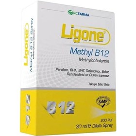 Resim Ligone Methyl B12 Methylcobalamin Dilaltı Sprey 30 Ml 