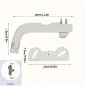 Resim Willowhaven Ultra Ince Rv Tuvalet Parçaları G3 8 Avrupa Smart Bidet Kolay Kurulum 