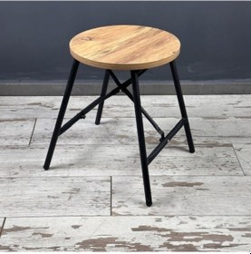 Resim Atlantik Çam Tabure Sandalye Mutfak Sandalyesi 1238 