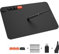 Resim Veikk VO1060 10x6 İnç 5 Kısayol Tuşlu Sağ/Sol El Uyumlu Grafik Tablet+Kalem Siyah 