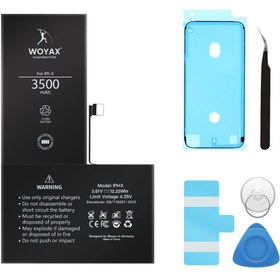 Resim Woyax Iphone X Uyumlu Premium Batarya 3500mah 