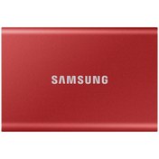 Resim T7 2 TB MU-PC2T0R/WW 2.5 SSD USB 3.2 Kırmızı Taşınabilir Disk Samsung