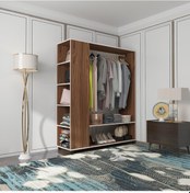 Resim Kenzlife giysi dolabı abdullah 180*150*45 cvz gardırop tekerlekli 
