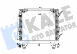 Resim KALE 342645 | Klima Radyatörü (Kondenser) 08-Land Cruiser 4.5D4-D 