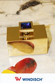 Resim Windisch Moon Lıght Square Tezgah Üstü Pamukluk Gold - Blue Crystal 