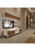 Resim Decoraktiv Eko 5 Mdf Dvd Silver Tv Ünitesi Tv Sehpası Beyaz - Ceviz 