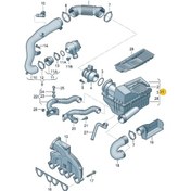 Resim Hava Filtre Kutusu Komple Dar Bogaz Bjb-Bkc-Caddy Passat 504597178 