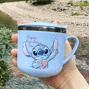 Resim 1 Adet Disney 270ml Paslanmaz Çelik Kahve Kupası - Saplı ve Kapaklı, Ofis veya Dış Mekan Kullanımı İçin Sevimli ve Dayanıklı Su Bardağı | Eğlenceli Tasarım 