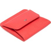 Resim Kırmızı Deri Unisex Kredi Kartlık - S1KK00001581-A86 