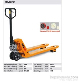 Resim Biglift Acer-25 2,5 Ton Transpalet Kırmızı Teker 
