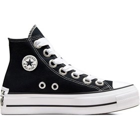 Resim Converse Ctas Lift Hi Kadın Günlük Ayakkabı A10424C Siyah 