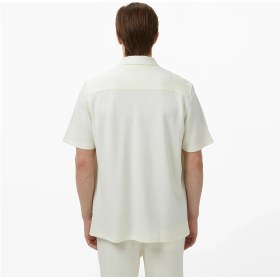 Resim Nautica Erkek Krem Regular Fit Kısa Kollu Gömlek W55521T.1MA 