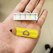 Resim 2'li Kurşun Kalem Cetveli Ördek Ağızlıklı Klips Seti, Okul Malzemeleri, Eğitici Araçlar, Minimalist Tasarım, Dayanıklı Alaşım, Çizgi Film Baskılı, Renk Uyumlu, Mezuniyet Hediyesi 