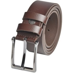 Resim Deepsea Erkek Kahve Hakiki Deri Klasik Kemer 3,5 Cm Kumaş Pantolon Kemeri 2502635 Kahve 