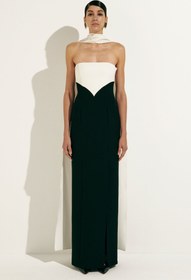 Resim BEDIA BLACK & WHITE GOWN - FR40 