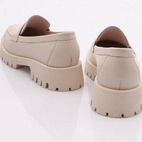 Resim Dgn 2842 Kadin Loafer Ayakkabi 2842-730-R0152 Bej 