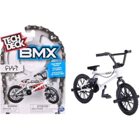 Resim TOYFEST Tech Deck BMX Bisikleti Cult Beyaz Gerçek Metal Çerçeve Parmak Bisiklet Oyuncak Model 12 