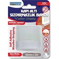 Resim 4 Adet Vodaseal Kapı Altı Sızdırmazlık Bantı Şeffaf 45MMX1 M 