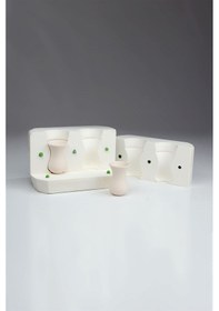 Resim İkili Çay Bardağı - Alçı Kalıp 