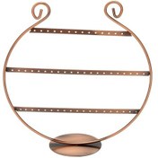 Resim Metal Küpe StandI (27 çift küpe ) Orta boy Oval Şeklinde Bronz, Küpe Takı Düzenleme Organizatör 