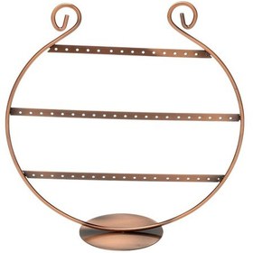 Resim Metal Küpe StandI (27 çift küpe ) Orta boy Oval Şeklinde Bronz, Küpe Takı Düzenleme Organizatör 