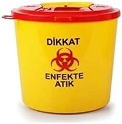 Resim Tıbbi Atık Çöp Kovası 10 lt 5 Adet 