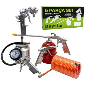 Resim Daystar 1533450102 Havalı Alet Ve Aksesuar Seti 5 Parça 