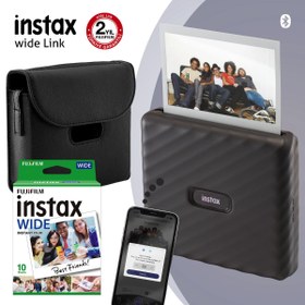 Resim Fujifilm Instax Wide Link Beyaz Akıllı Yazıcı + Çantalı 