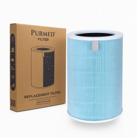Resim Purmed Filter Xi aomi Smart Air Purifier Pro H Uyumlu H13 HEPA + Karbon Filtre - RFID - Yüksek Verimli 3 Katmanlı 