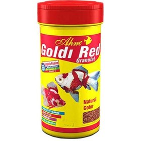 Resim AHM Goldi Red Granulat Japon Balık Yemi 100 ML 