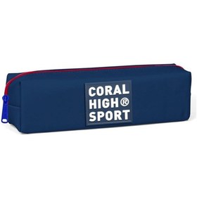 Resim Coral High Sport Lacivert Kırmızı Tek Bölmeli Kalem Çantası 22347 