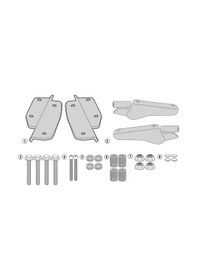 Resim Gıvı Sr1144 Honda Crf1000 Afrıca Twın 16-17 Arka Çanta Taşıyıcı Tek Renk 
