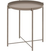Resim IKEA Gladom Tepsili Sehpa, Bej Renk 