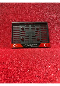 Resim Plakalık Motosiklet Plakalığı K.atatürk İmzalı Ve Ay Yıldız Logolu Motor Plakalık 