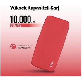Resim Ttec Chargeup 10.000 Mah Taşınabilir Powerbank Gül Kurusu 
