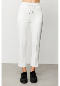 Resim On Fashion Cepleri Fermuarlı Dar Paça Kadın Pantolon 25y.on.pnt.56913.01 Ekru 