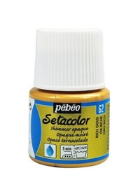 Resim Pebeo Setacolor Shimmer Pırıltılı Opak Kumaş Boyası 62 Rıch Gol 