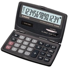 Resim Casio SL-240LB 14 Hane Cep Tipi Kapaklı Hesap Makinesi 