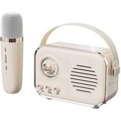 Resim Besthome1 Retro Mikrofonlu Bluetooth Hoparlör: Kablosuz Müzik Ve Karaoke Deneyimi 