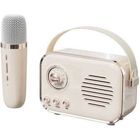 Resim Besthome1 Retro Mikrofonlu Bluetooth Hoparlör: Kablosuz Müzik Ve Karaoke Deneyimi 