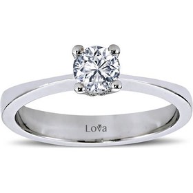 Resim Lova F Renk 0,38 Karat Pırlanta Tektaş Yüzük - Hrd - 1040042 