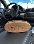 Resim mac care Leather Cleaning Brush Deri Temizleme Fırçası Deri Bakım Temizlik Doğal At Kılı 