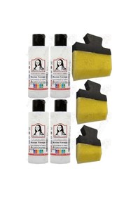 Resim Resim Verniği 70 Ml Su Bazlı 4 Adet Ve Yassı Patpat Sünger Fırça Seti 3 Lü 1 Paket Resim Parlatıcı Vernik Hobi Sanat 