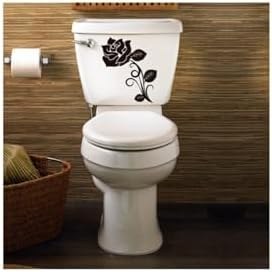 Resim TSC Wc Klozet için Gül Deseni Sticker Yapıştırma Model1 