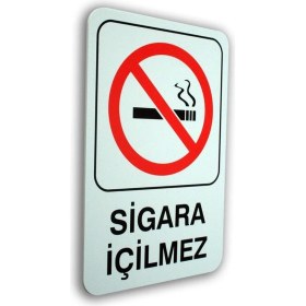 Resim Passpano Pano Pvc Uyarıcı Levha Sigara Içilmez 16*24 cm 