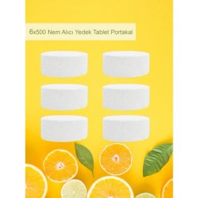 Resim Saban 3 Adet 2X500 gr Nem Alıcı Rutubet ve Küf Önleyici Yedek Tablet Portakal 